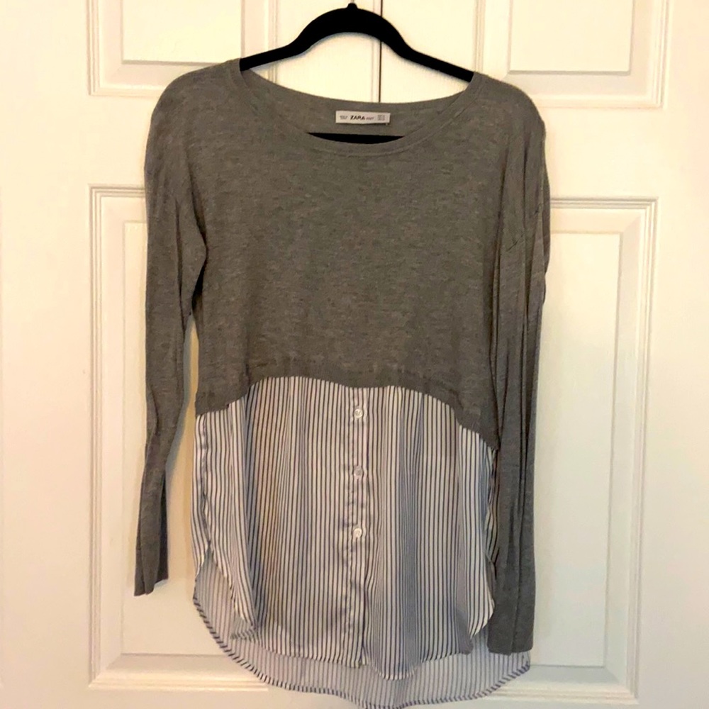 Zara knit gray sweater